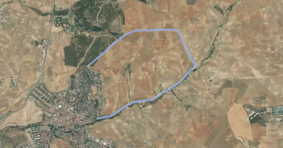 Маршрут Ruta 4: Valle de Arriba y el Alfalfar на спутниковом снимке
