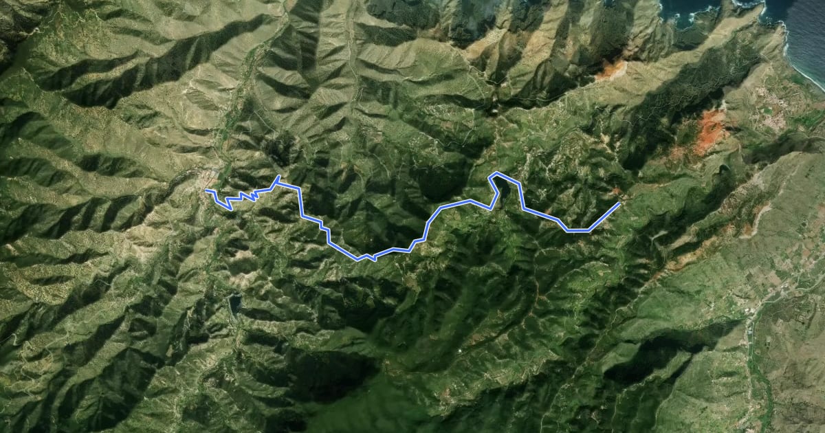 Маршрут Ruta 40 на спутниковом снимке