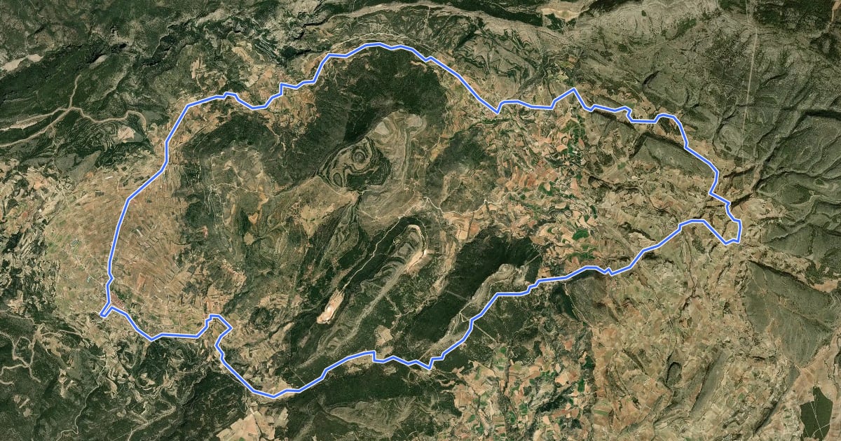 Маршрут Ruta 5 на спутниковом снимке