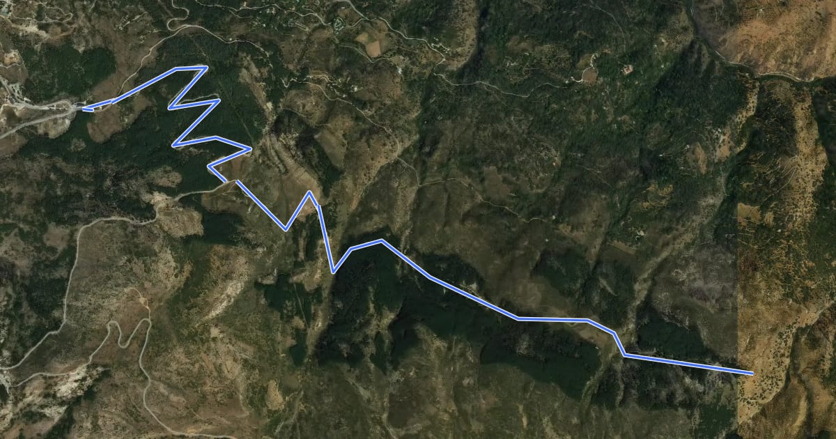 Маршрут Ruta 5: Centro BTT Güéjar Sierra - Peña del Perro на спутниковом снимке