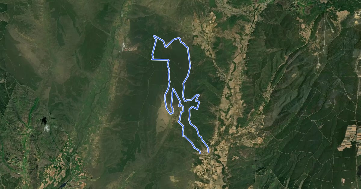 Маршрут Ruta 5 Centro BTT Puerta Picos de Europa на спутниковом снимке