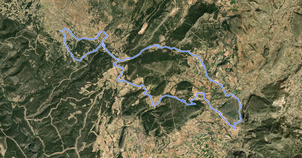 Маршрут Ruta 6 на спутниковом снимке