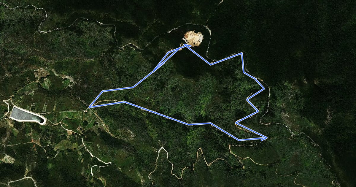 Маршрут Ruta 6: Laguna Grande II на спутниковом снимке