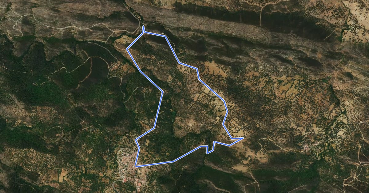 Маршрут Ruta 7 Azul на спутниковом снимке
