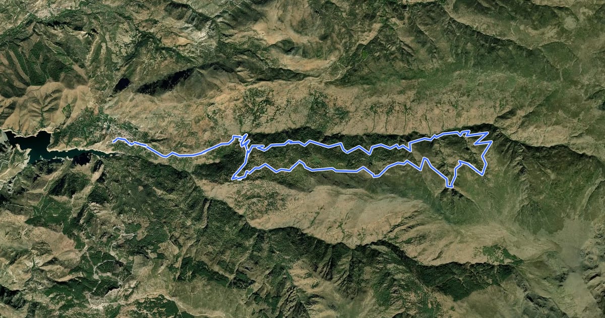 Маршрут Ruta 7: Centro BTT Güéjar Sierra - El Coto на спутниковом снимке