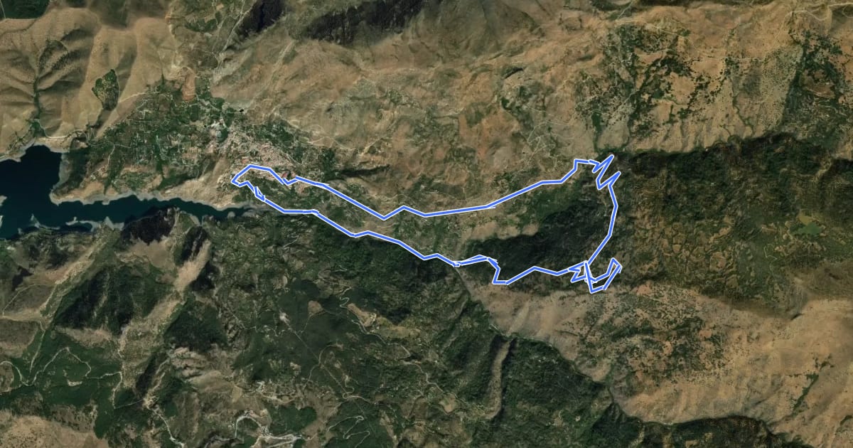 Маршрут Ruta 9: Centro BTT Güéjar Sierra - Cuesta de la Viña на спутниковом снимке