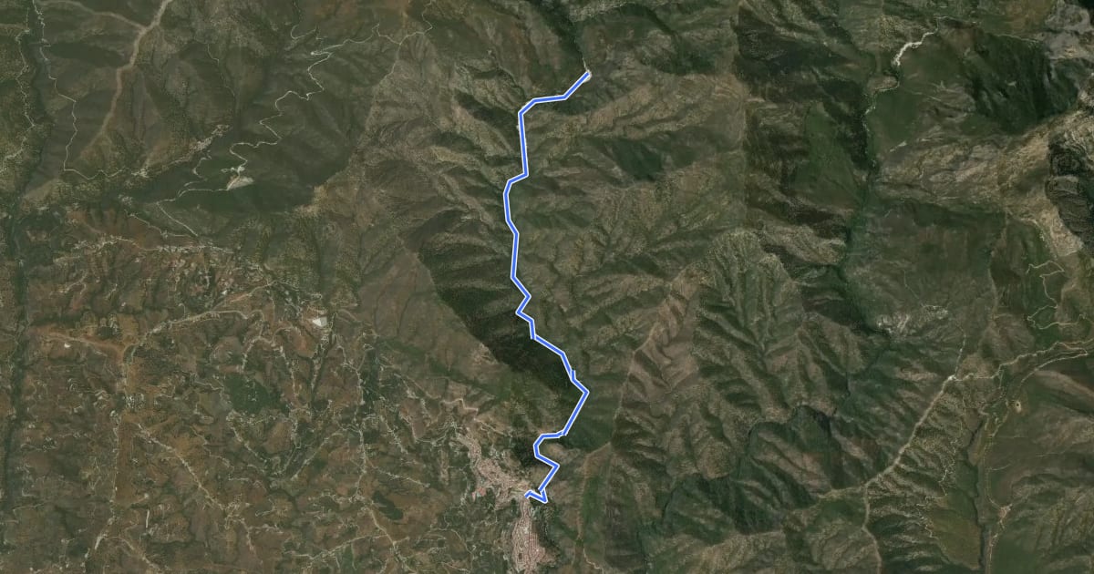 Маршрут Ruta al Cóncar на спутниковом снимке