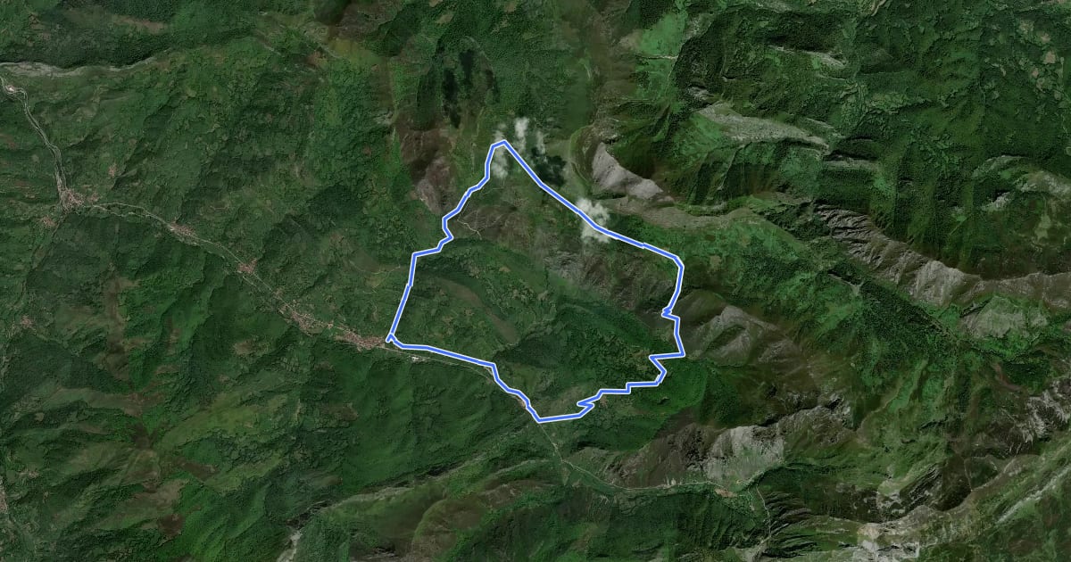 Маршрут Ruta allerana de Las Brañas на спутниковом снимке