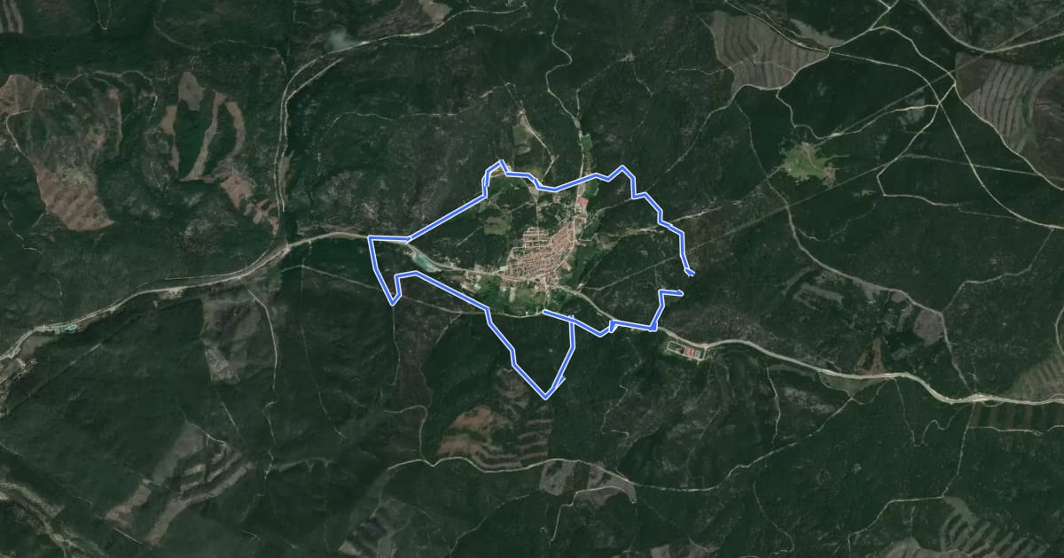 Маршрут Ruta Anillo Verde на спутниковом снимке