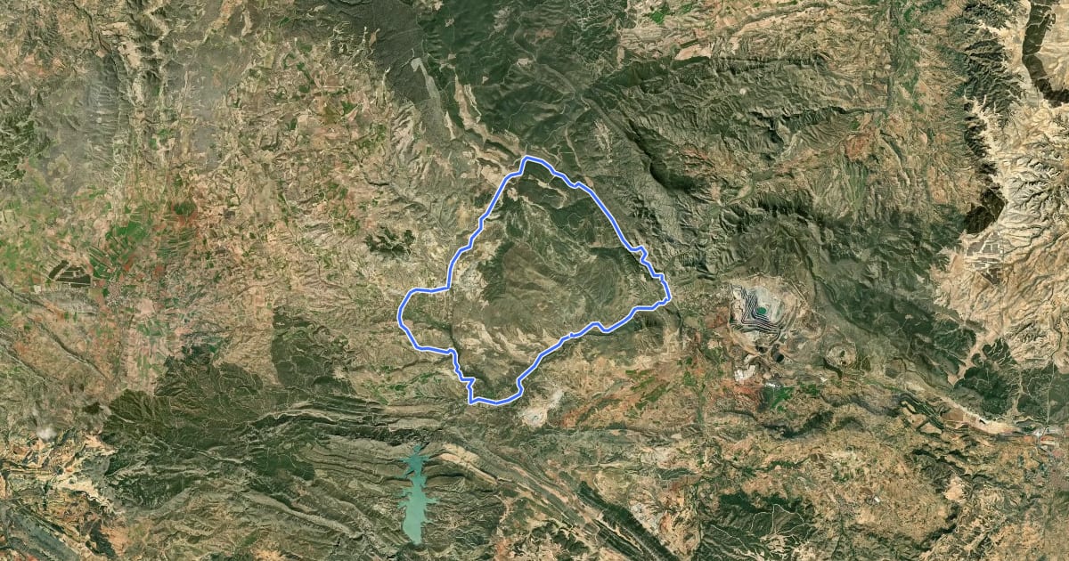 Маршрут Ruta Íbera на спутниковом снимке