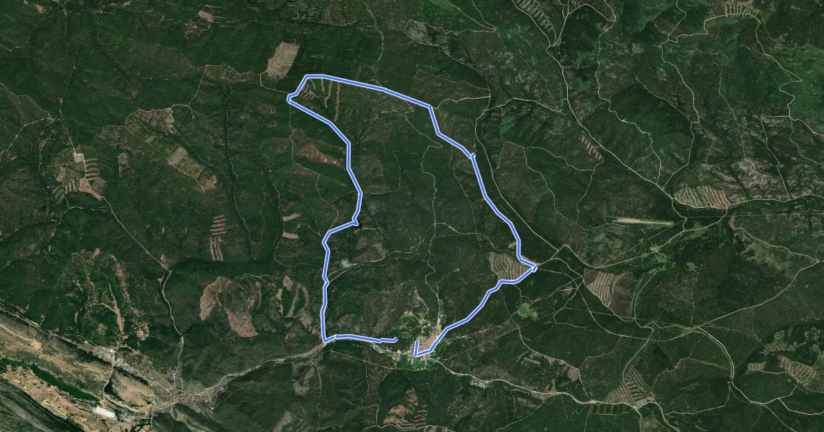Маршрут Ruta Brabojo на спутниковом снимке