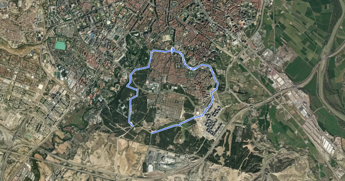 Маршрут Ruta circular por el Canal y los pinares de Venecia на спутниковом снимке