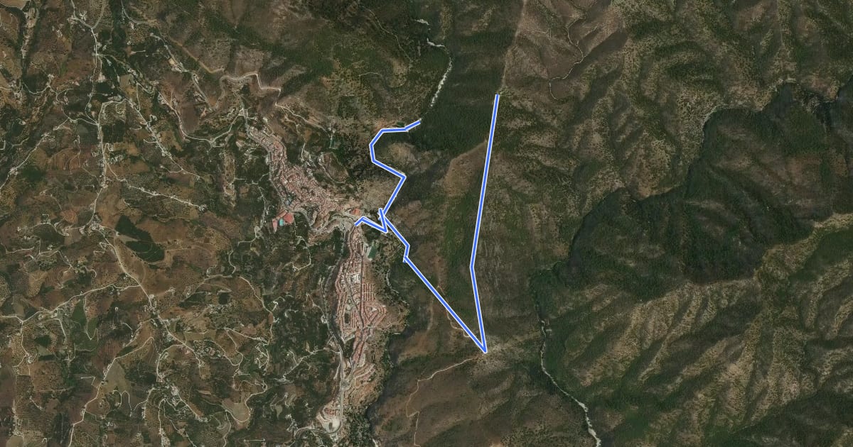 Маршрут Ruta Cruz de Félix на спутниковом снимке