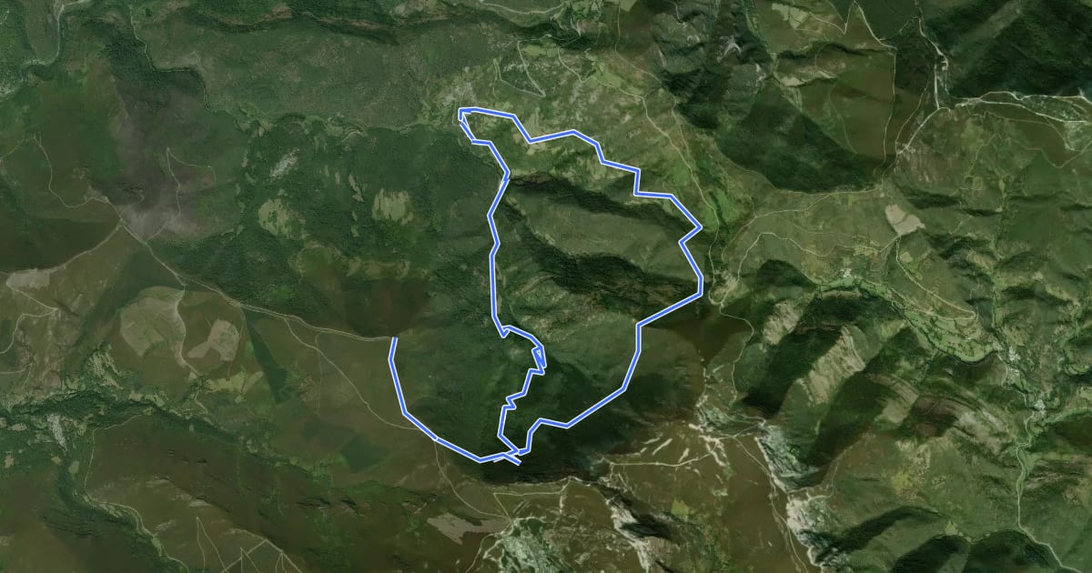 Маршрут Ruta da Devesa da Rogueira на спутниковом снимке