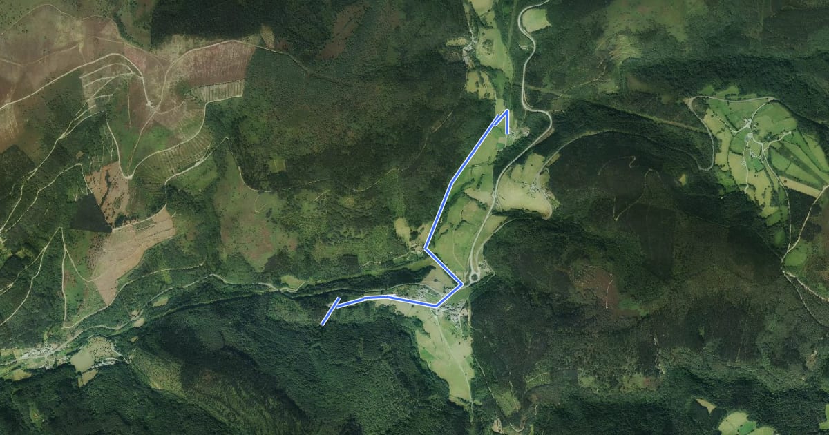 Маршрут Ruta de Bres на спутниковом снимке