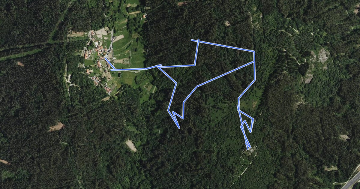 Маршрут Ruta de Ermelo на спутниковом снимке