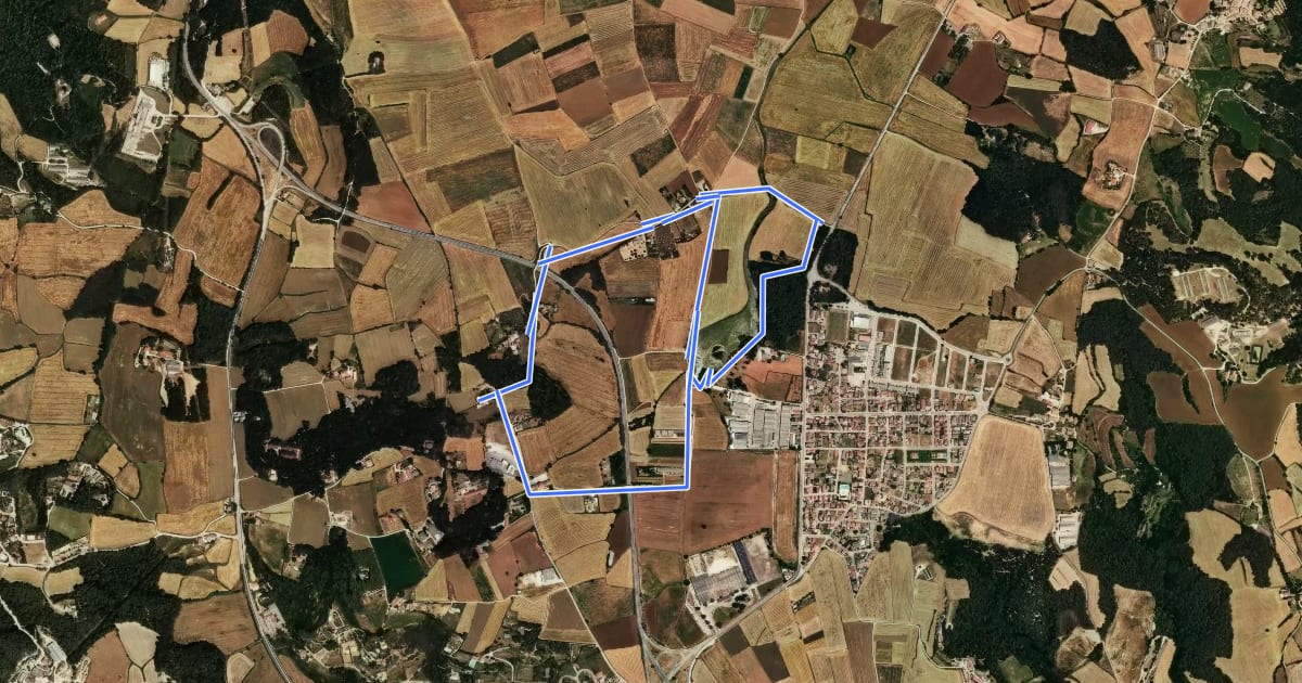 Маршрут Ruta de la platja d’Espolla i Usall на спутниковом снимке