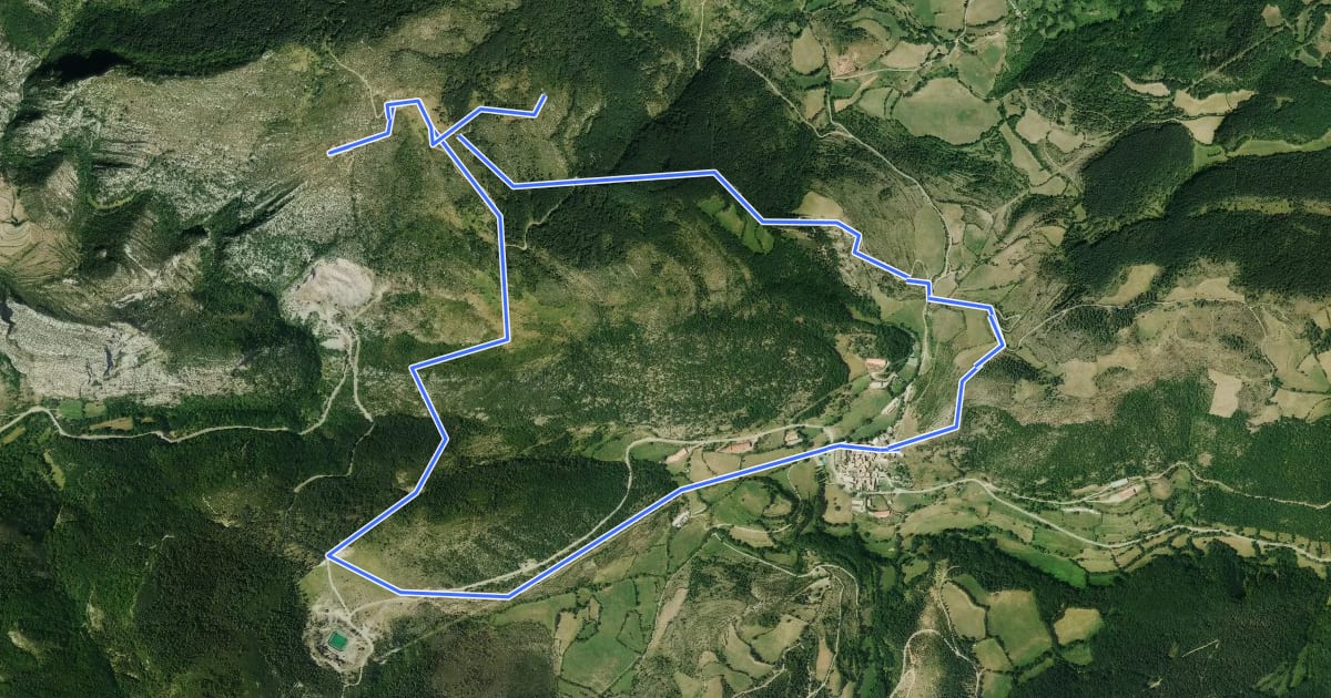 Маршрут Ruta de las ermitas de Bonansa на спутниковом снимке