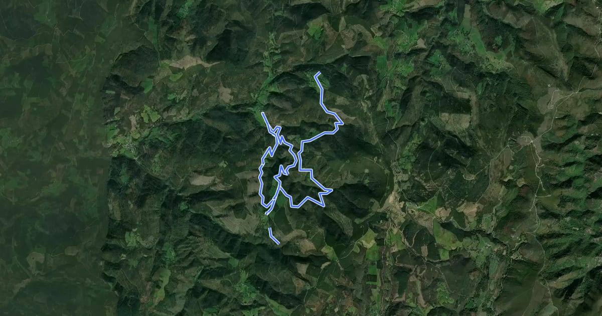 Маршрут Ruta de los Molinos на спутниковом снимке