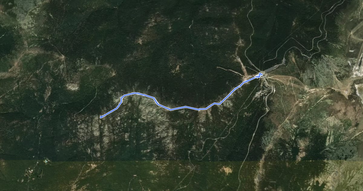 Маршрут Ruta de los Siete Picos на спутниковом снимке