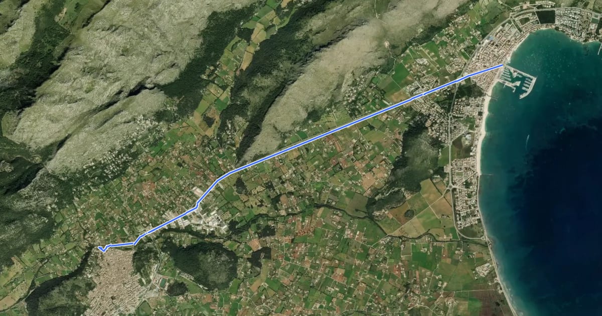 Маршрут Ruta de Pedra en Sec - Etapa 8 на спутниковом снимке