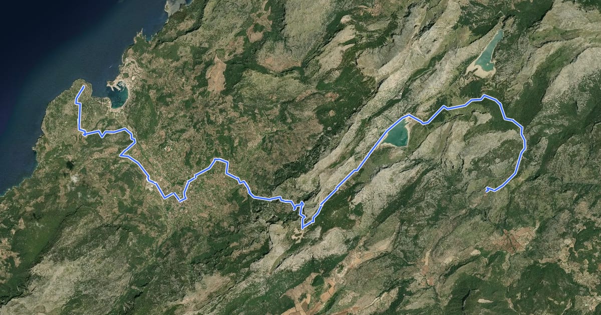 Маршрут Ruta de Pedra en Sec: Stage 5: Muleta - Tossals verds на спутниковом снимке
