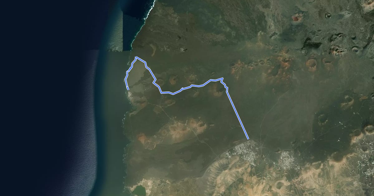Маршрут Ruta de Tremesana на спутниковом снимке
