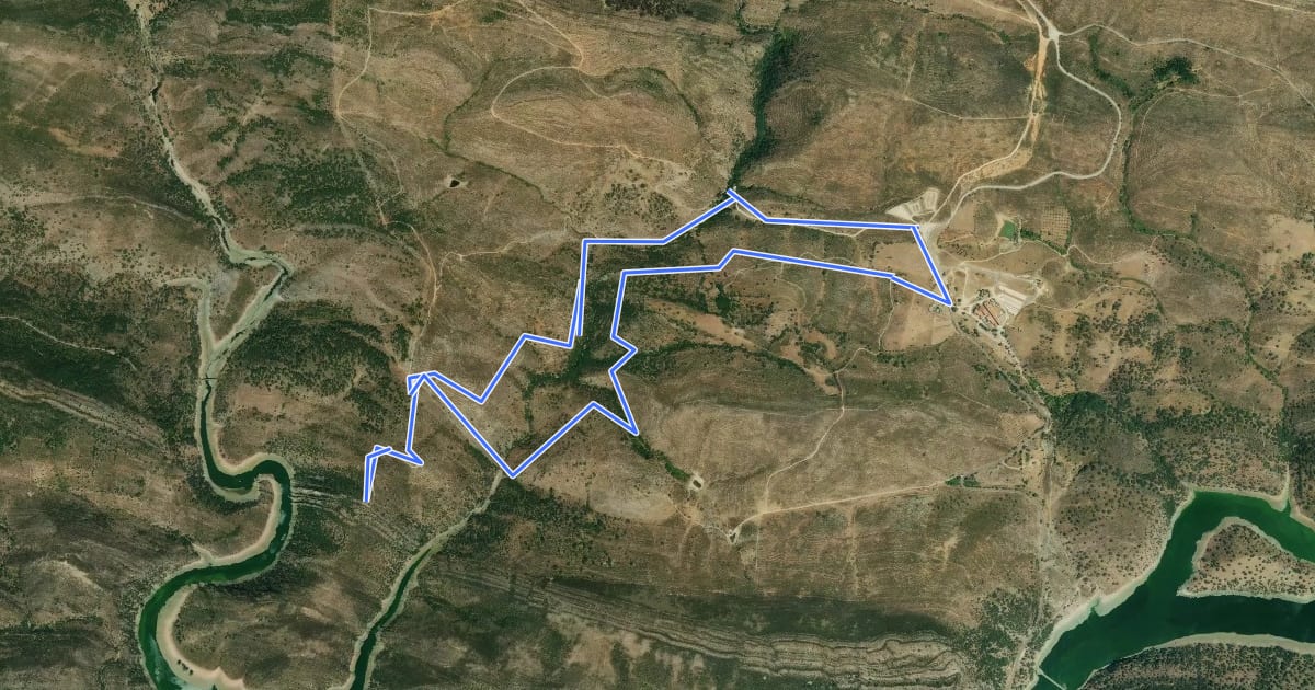 Маршрут Ruta del Arroyo de Malvecino-Cerro Gimio на спутниковом снимке