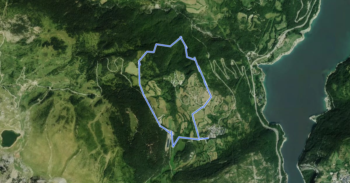 Маршрут Ruta del Betato на спутниковом снимке