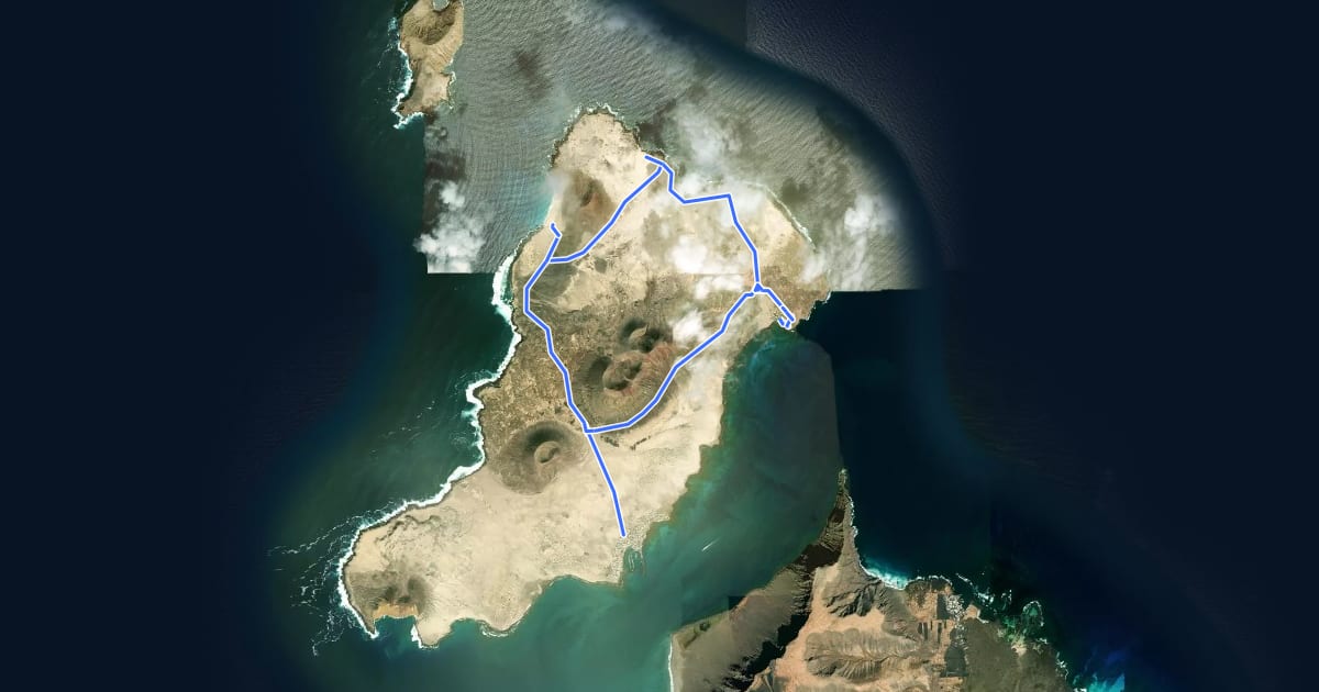 Маршрут Ruta del Norte на спутниковом снимке