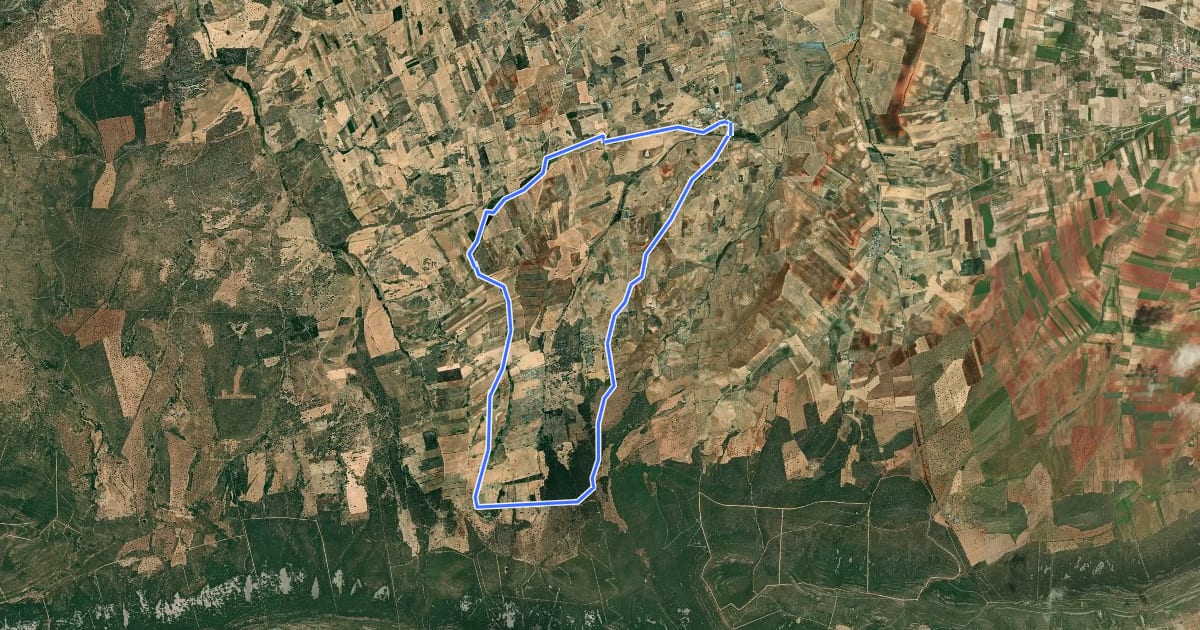 Маршрут Ruta del Pasado Visigodo. Casalgordo (Sonseca) на спутниковом снимке