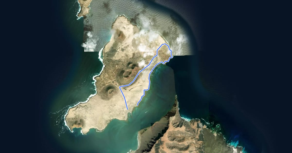 Маршрут Ruta del Pedro Barba на спутниковом снимке