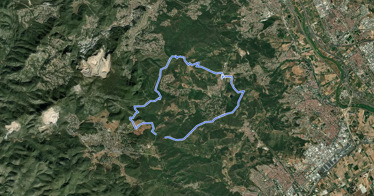 Маршрут Ruta del Sol Blau на спутниковом снимке