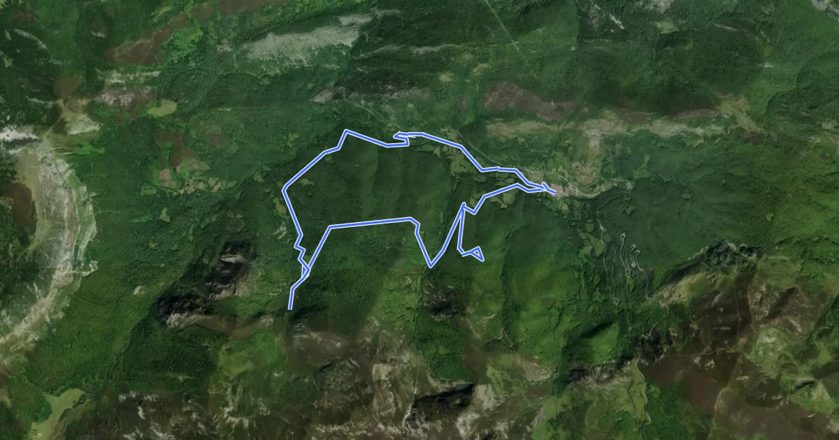 Маршрут Ruta del Tabayón de Mongallu на спутниковом снимке