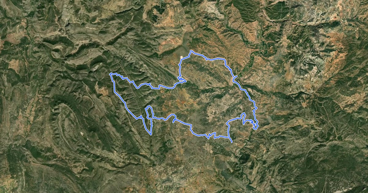 Маршрут Ruta del Talayón на спутниковом снимке