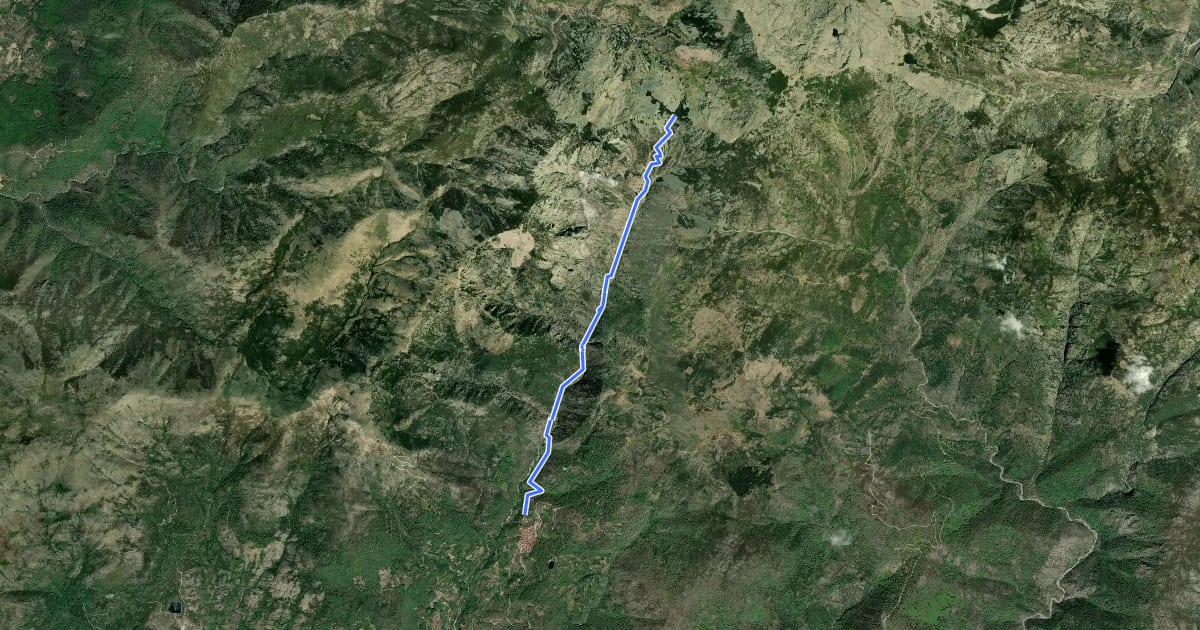 Маршрут Ruta del Trabuquete Antiguo Camino de Castilla на спутниковом снимке