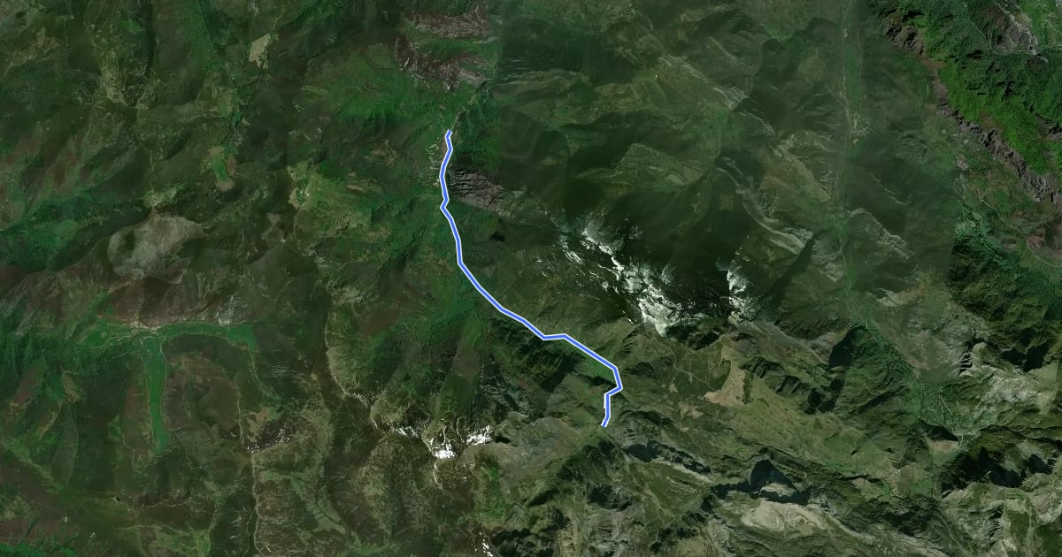 Маршрут Ruta del Valle del Pigüeña на спутниковом снимке