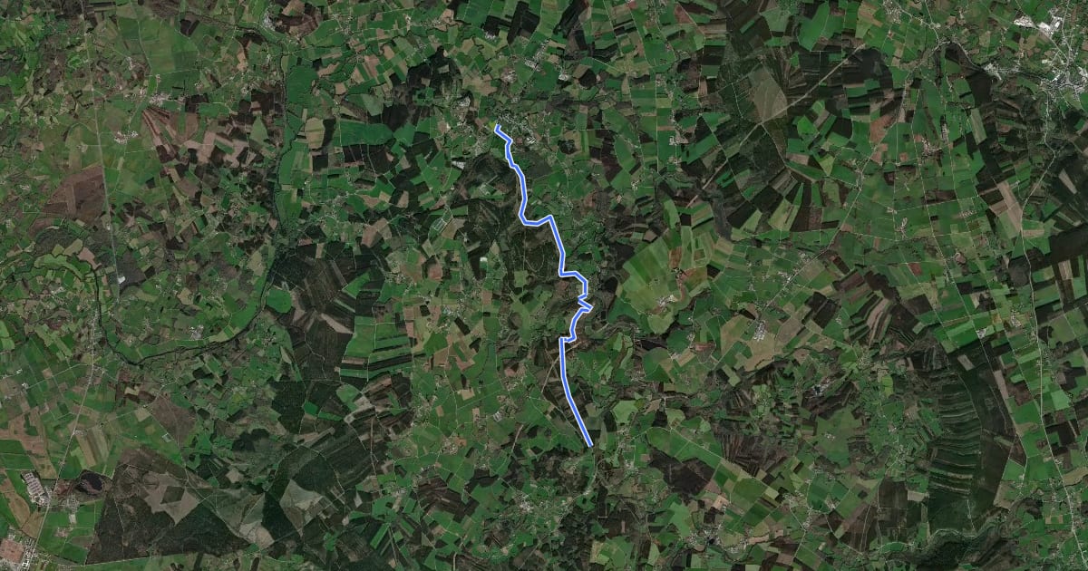 Маршрут Ruta do Azúmara на спутниковом снимке