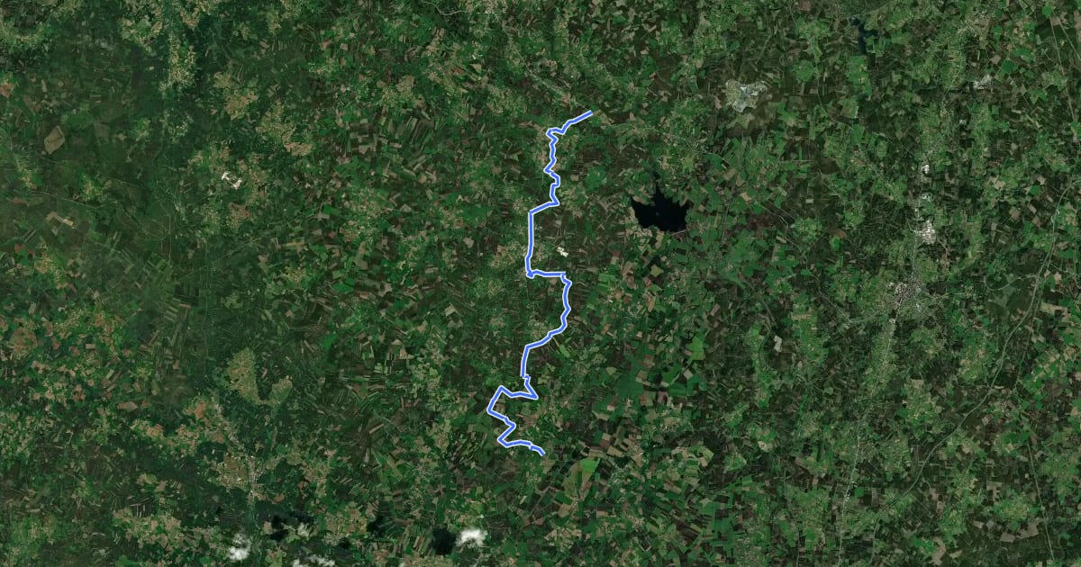 Маршрут Ruta dos Camiños Vellos de Tordoia на спутниковом снимке
