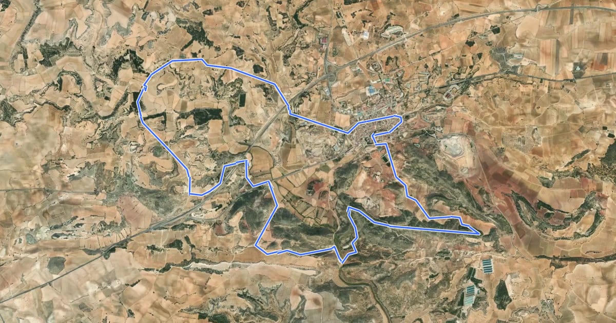 Маршрут Ruta El Galayo на спутниковом снимке