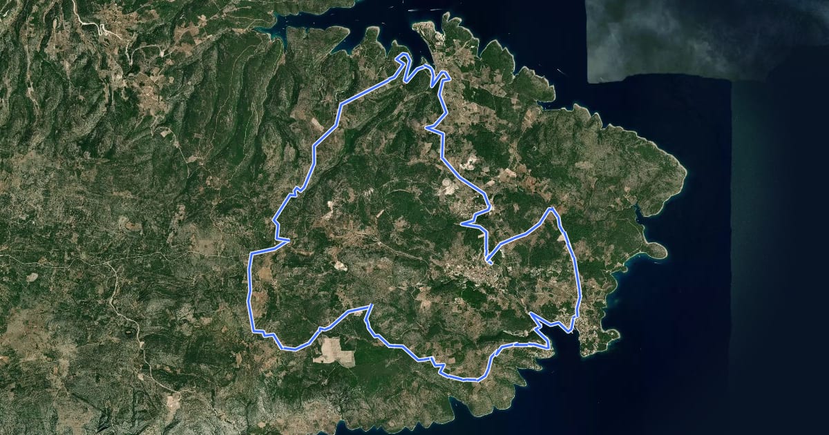 Маршрут Ruta istok на спутниковом снимке