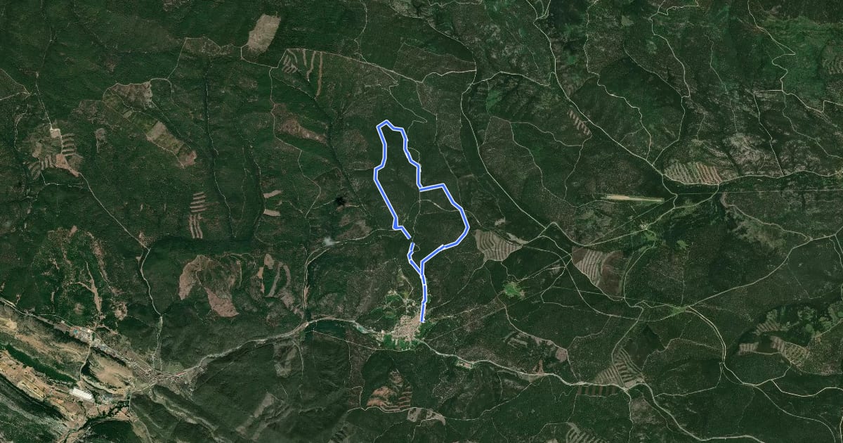Маршрут Ruta La Morra del Fraile на спутниковом снимке