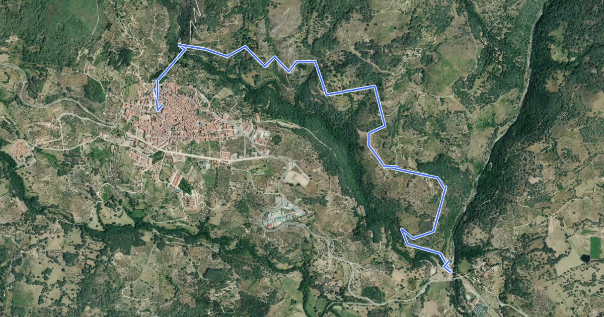 Маршрут Ruta Los Lomos на спутниковом снимке