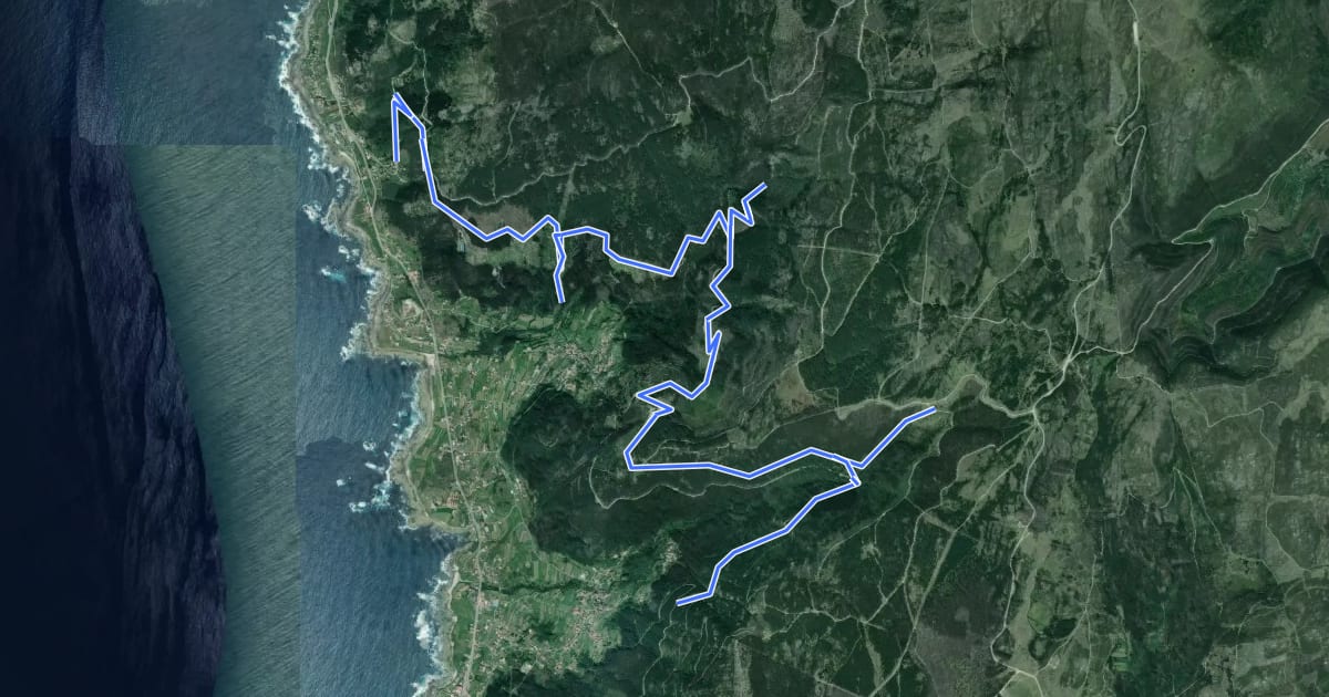 Маршрут Ruta Máxica на спутниковом снимке