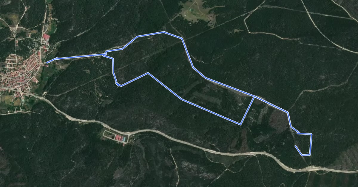 Маршрут Ruta Mojón Pardo на спутниковом снимке