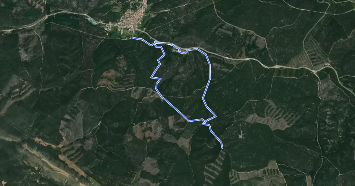 Маршрут Ruta Otero Mayor на спутниковом снимке