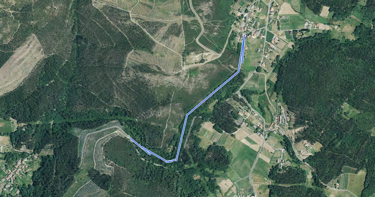 Маршрут Ruta Per Caminho de Lampai на спутниковом снимке