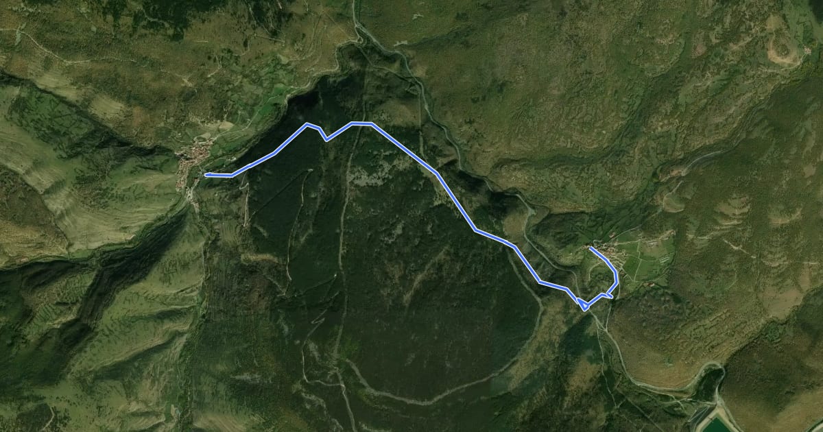 Маршрут Ruta romana del Iregua tramo 4 на спутниковом снимке