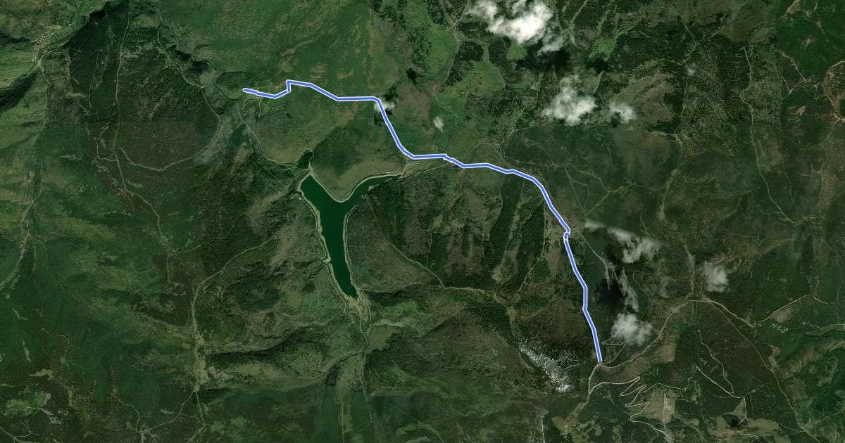 Маршрут Ruta romana del iregua tramo 5 на спутниковом снимке