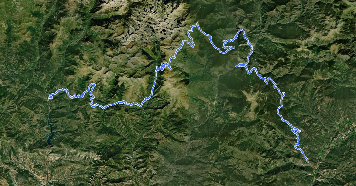 Маршрут Ruta Transpirenaica en BTT (Noves de Segre - El Pont de Suert) на спутниковом снимке